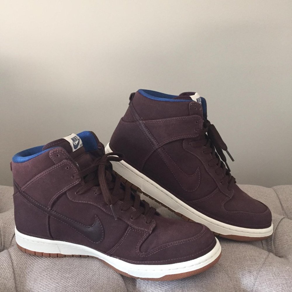 Nike Dunk High Premium Deep Burgundy Brown Size 11 - Picture 3 of 12